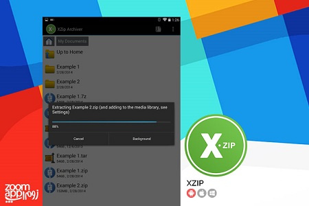 اپلیکیشن XZip: ساخت و استخراج فایل های فشرده در اندروید 